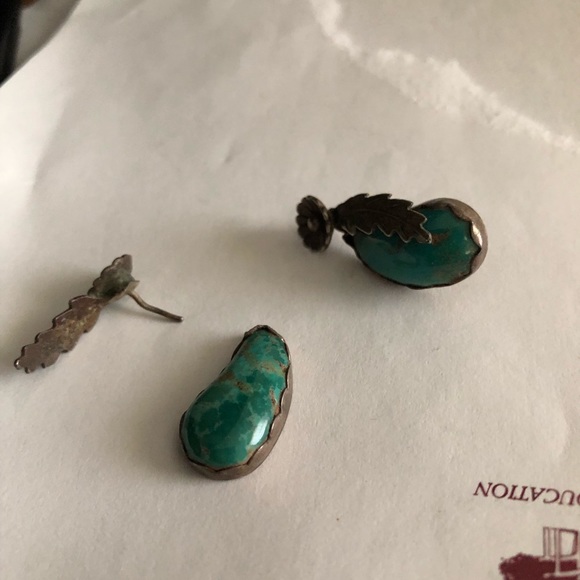 OLD TURQUOISE DESIGNED 4 ME IN 1970 Ring&Earrings - Picture 8 of 8